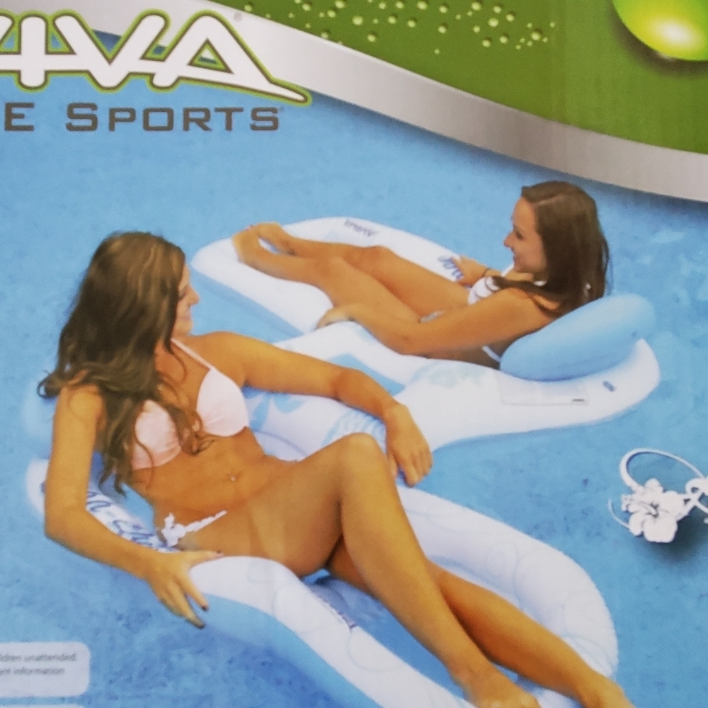 Duo Pool Lounge Float NWB - Picture 2 of 7